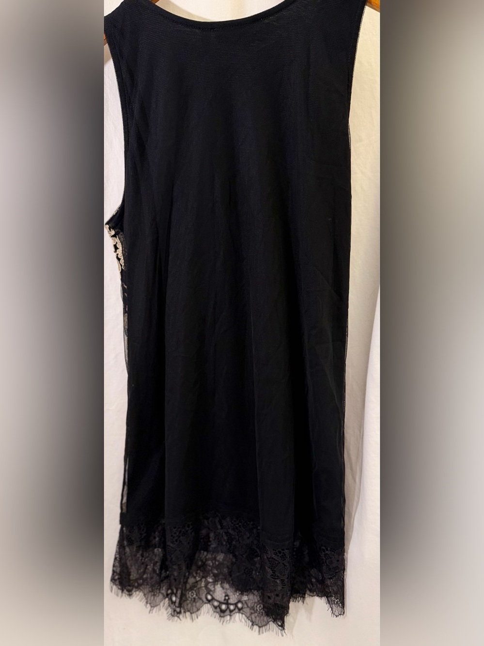 Logo Lavish summer dress embroidered with slip dress black size xxs - Picture 16 of 16